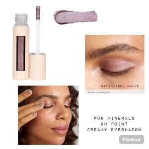 PUR MINERALS ON POINT TINT CREAMY EYESHADOW & PRIMER WITH PEPTIDES - Satin